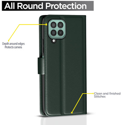 Green wallet flip cover for Samsung M33 5G – Pikkme – photo 4