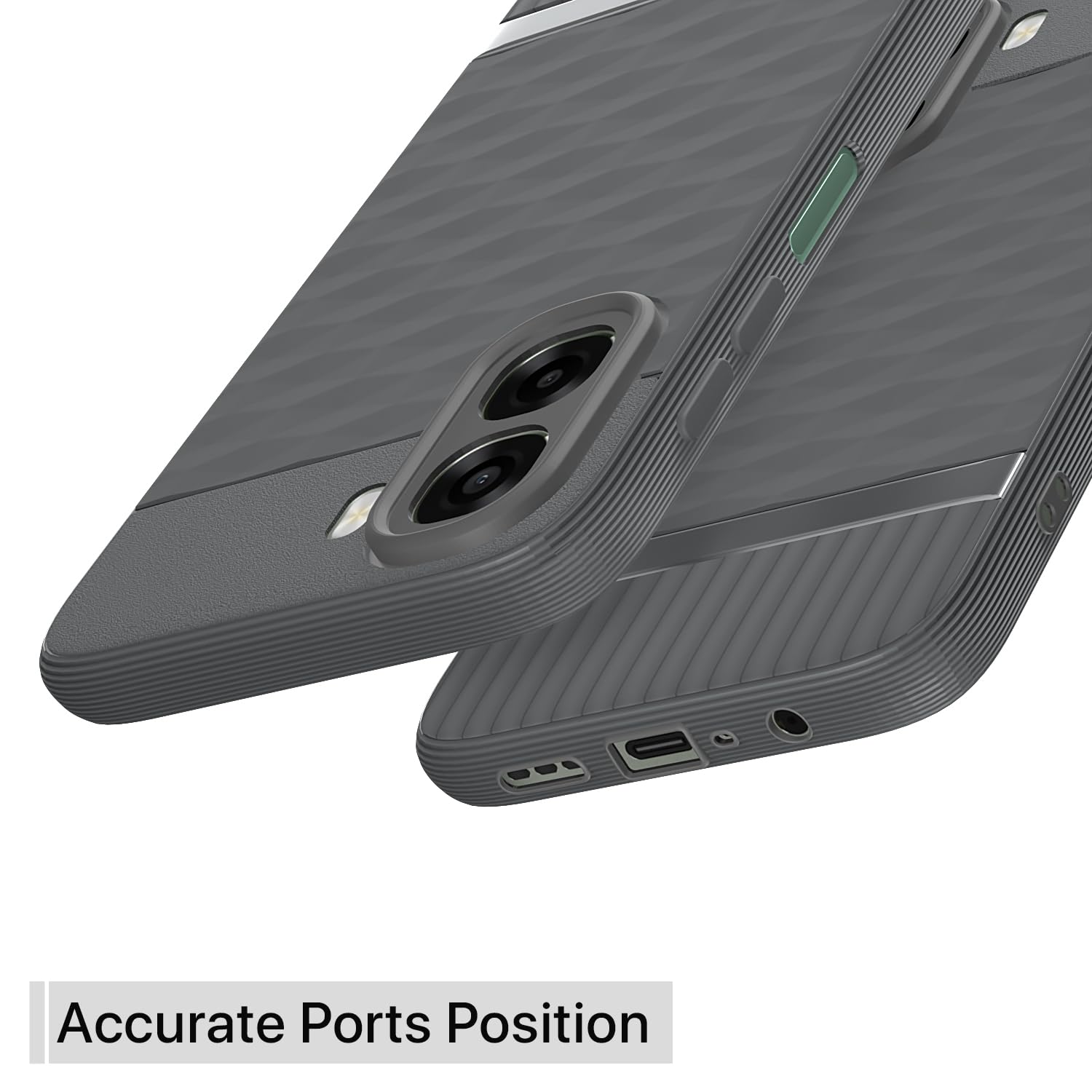 Pikkme Oppo A6X 5G Silicone grey phone cover – photo 4