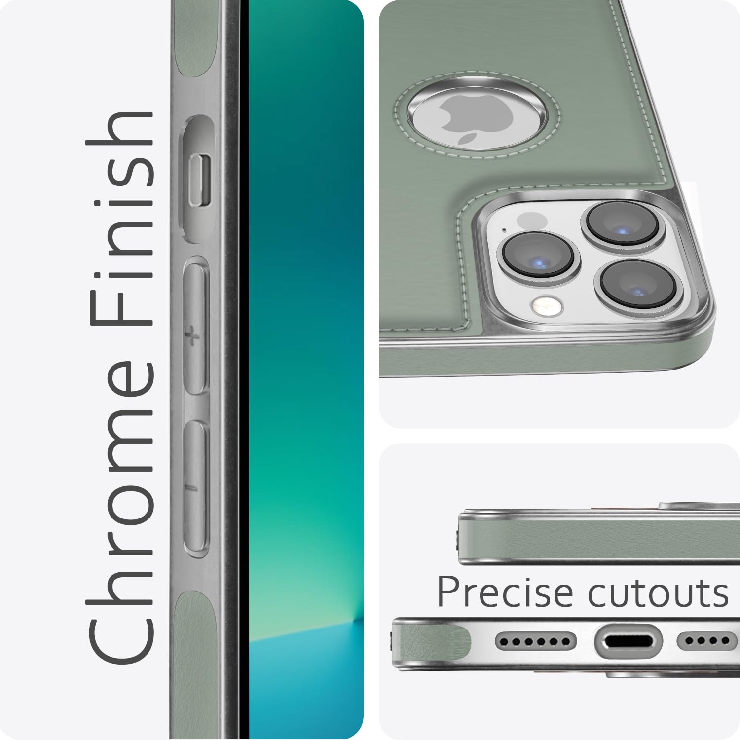 Chrome green back cover for iPhone 13 Pro Max – Pikkme – photo 5
