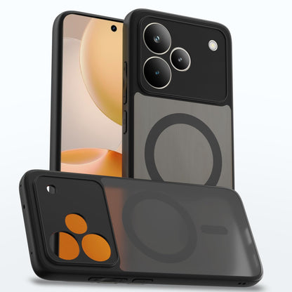 Pikkme Realme P4 Pro 5G black smoke mag-safe back cover