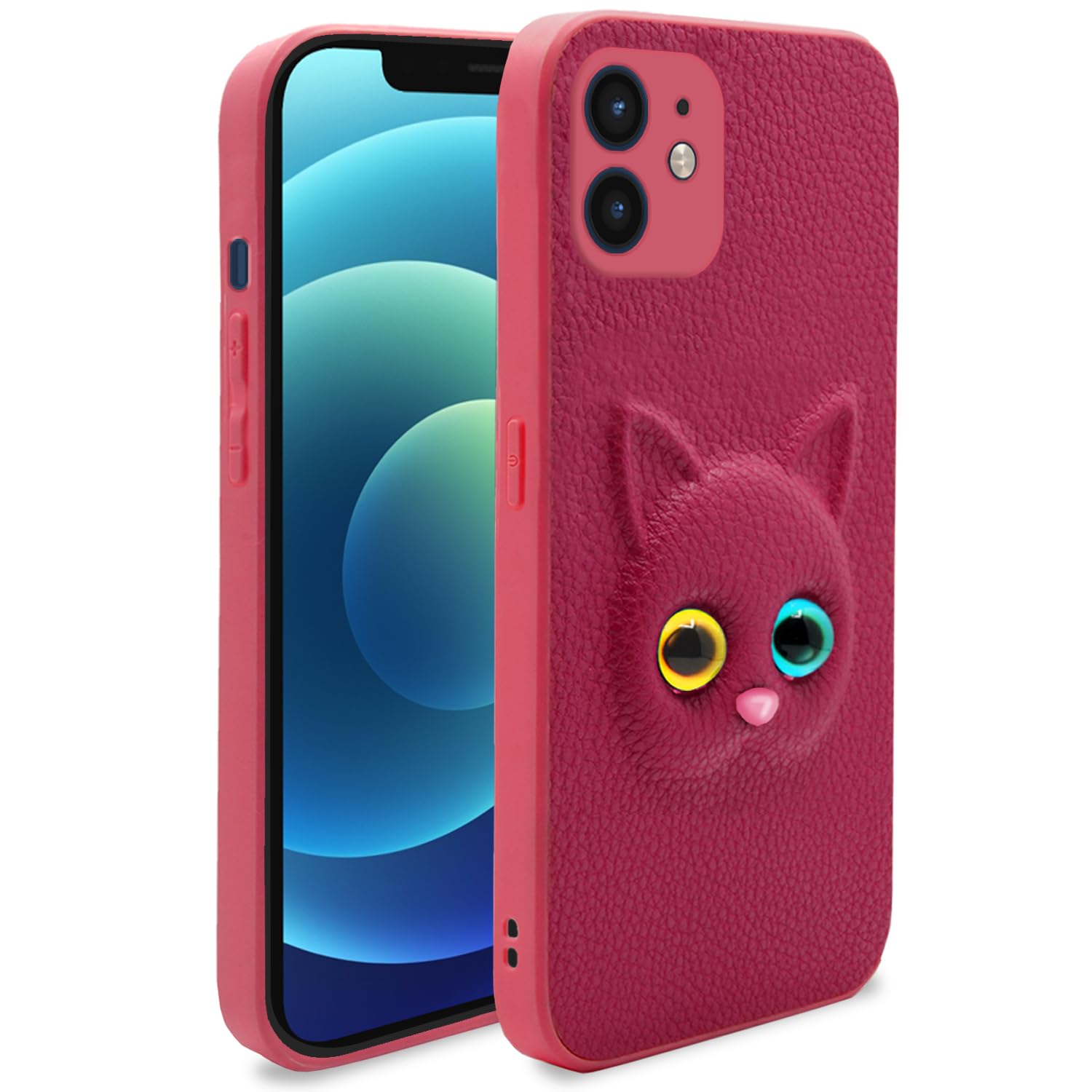 iPhone 12 Cat phone cover in pink by Pikkme