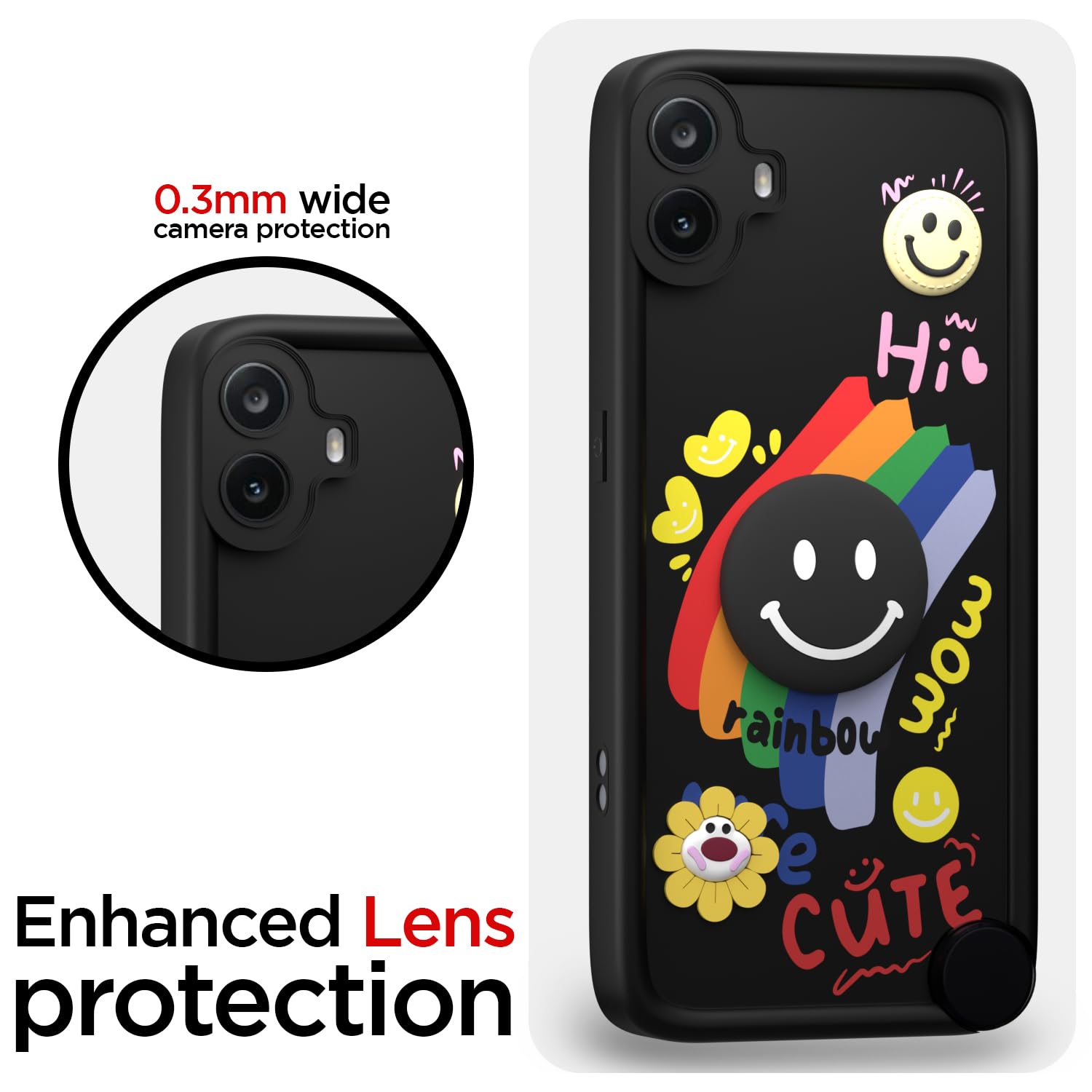 CMF Phone 1 Soft Silicone mobile back cover in black by Pikkme – photo 5
