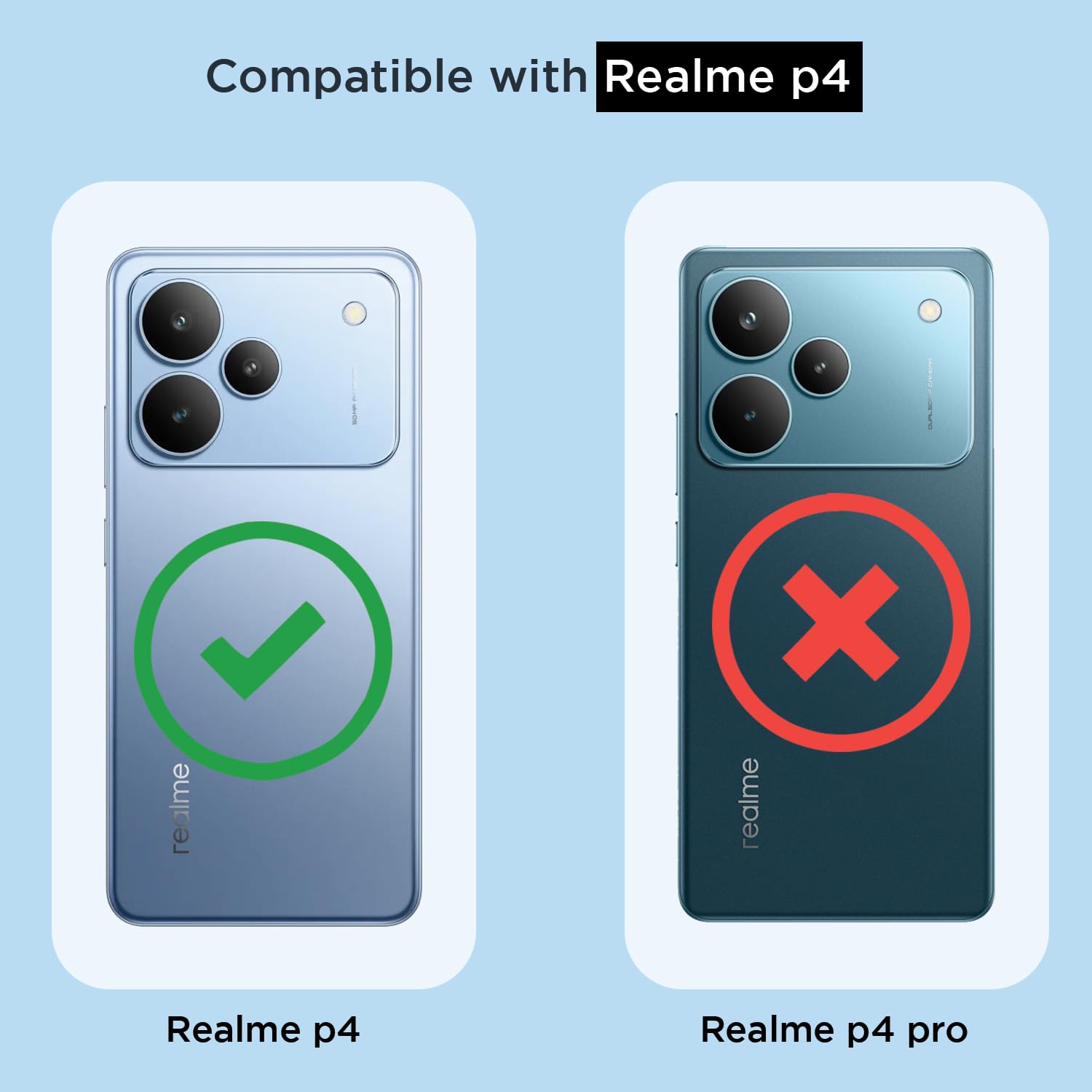 Realme P4 5G phone cover in transparent mag-safe by Pikkme – photo 4