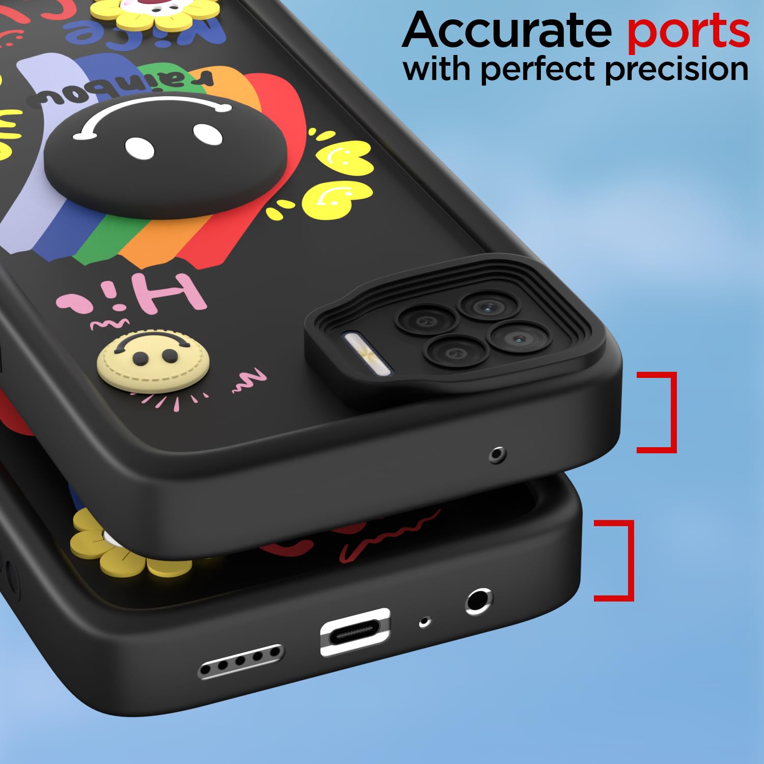 Pikkme black phone cover for Oppo F17 – photo 4