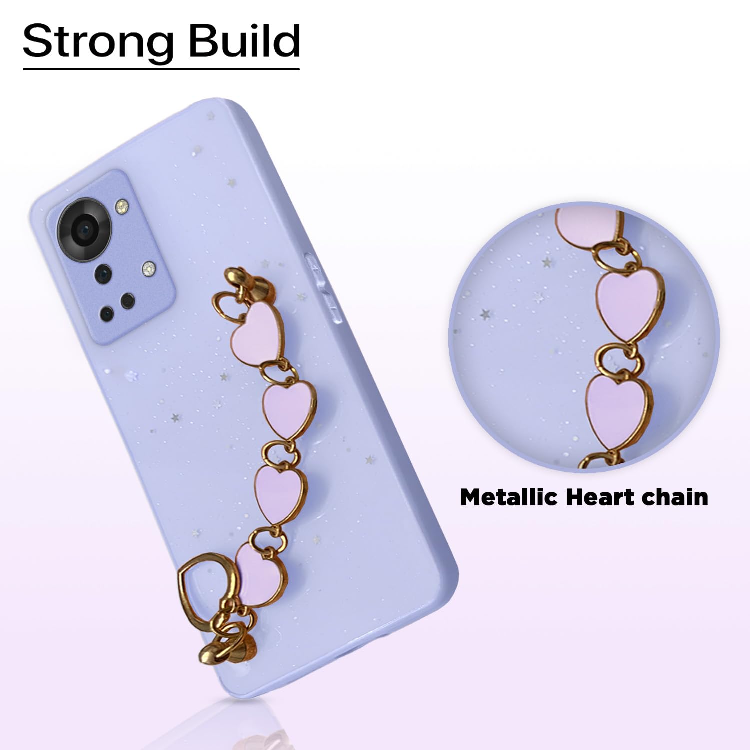 Pikkme OnePlus Nord 2T 5G Chain purple phone cover – photo 7