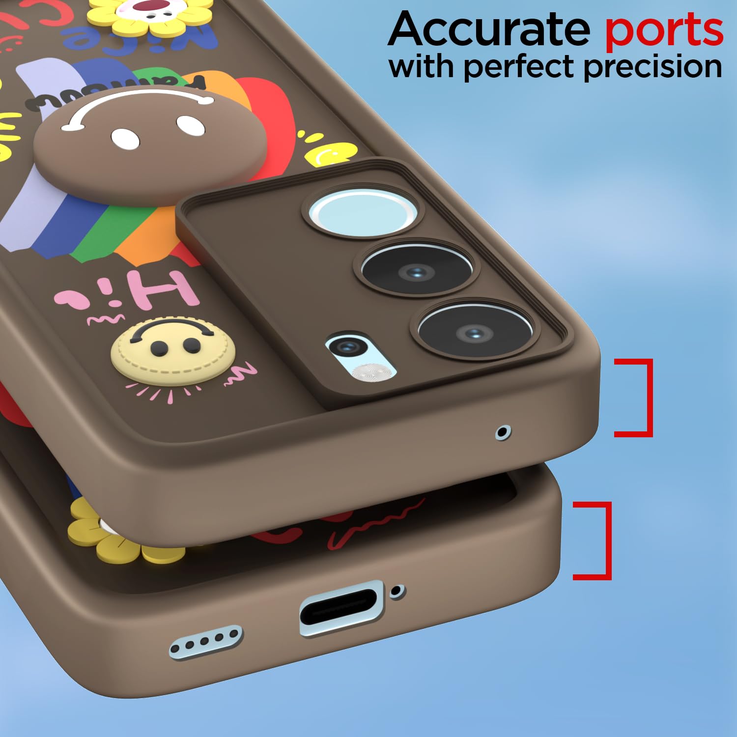 Pikkme brown phone cover for Vivo V29/V29 Pro 5G – photo 4