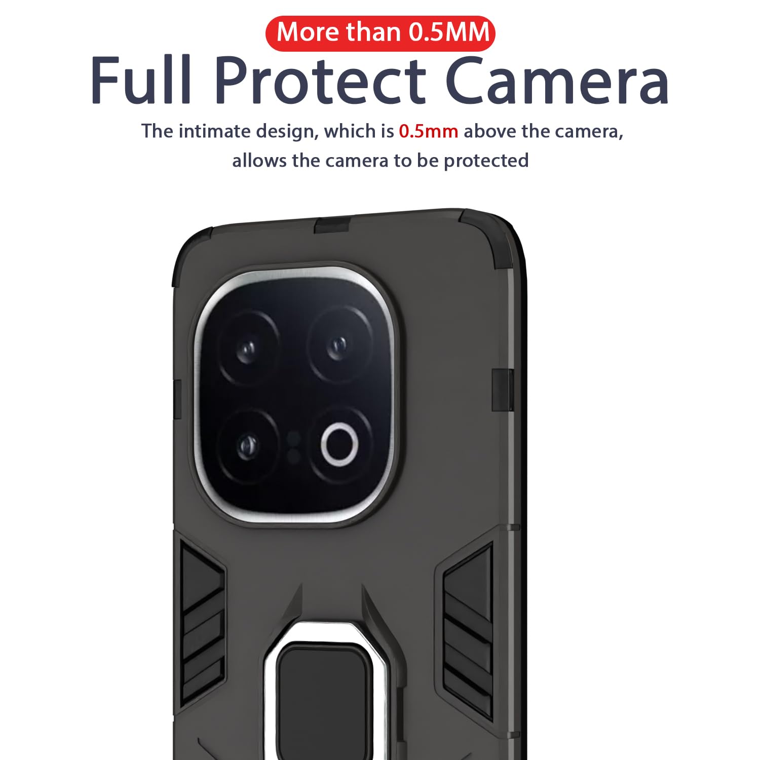 Pikkme black D5 Tough Armor mobile cover for iQOO 13 5G – photo 7