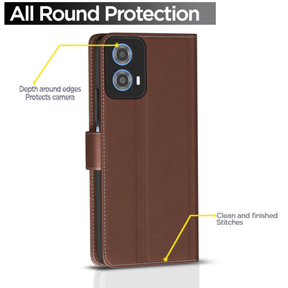 Pikkme tan mobile flip cover for Moto G34/G45 5G – photo 4