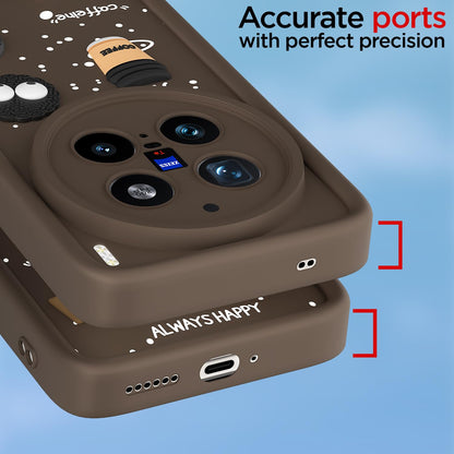 Brown Silicone mobile back cover for Vivo X200 Pro 5G/3D – Pikkme – photo 4