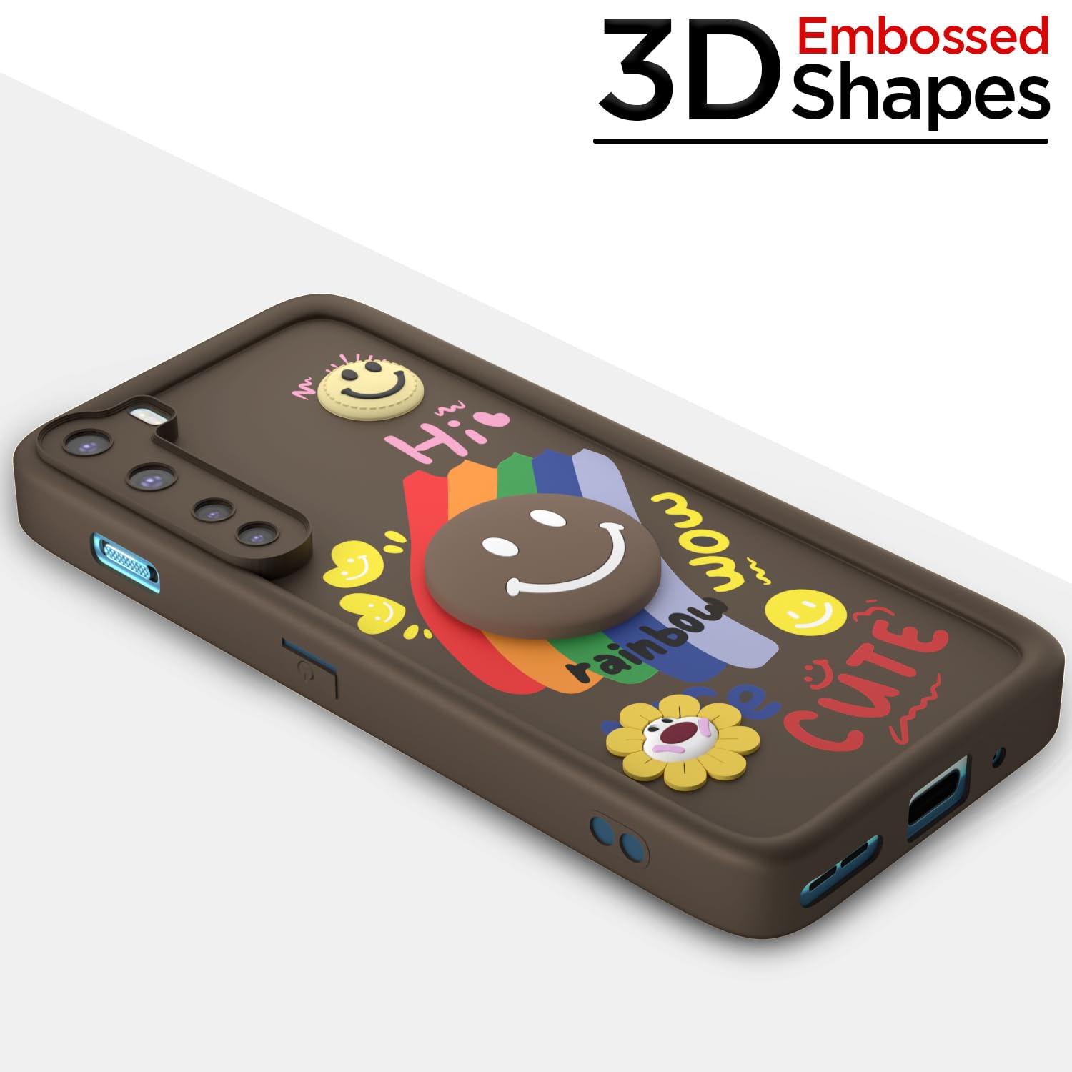 Brown Soft Silicone phone cover for OnePlus Nord (2020) – Pikkme – photo 3