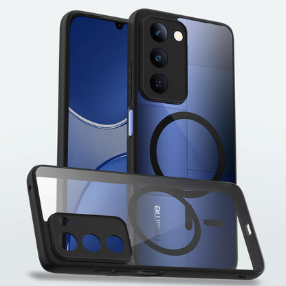 Black mag-safe back cover for Realme P4 Lite 5G – Pikkme