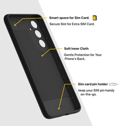 Pikkme Samsung Galaxy A36 5G Gencase Back Cover (Black)