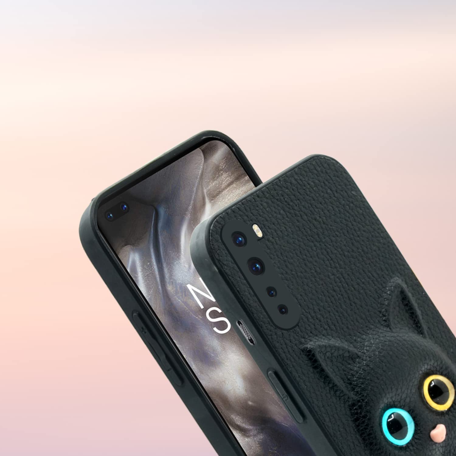 OnePlus Nord Cat mobile back cover in black by Pikkme – photo 5