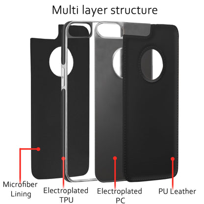 iPhone 7/8 mobile back cover in chrome black by Pikkme – photo 2