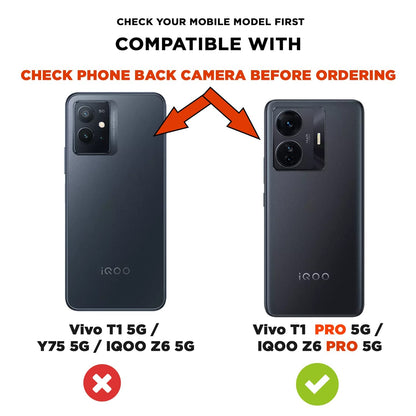 Vivo T1 Pro/iQOO Z6 Pro 5G mobile back cover in tpu, black by Pikkme – photo 2