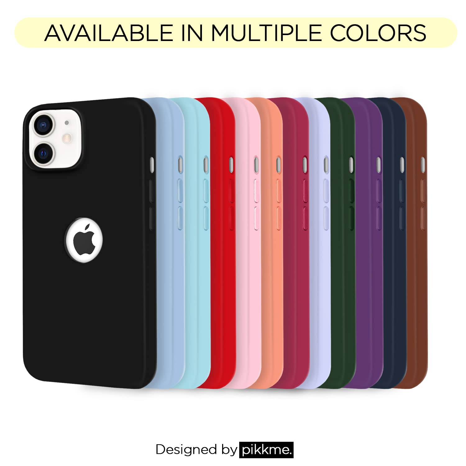 Pikkme iPhone 12/12 Pro Super Soft Silicone Back Cover (Lavender)