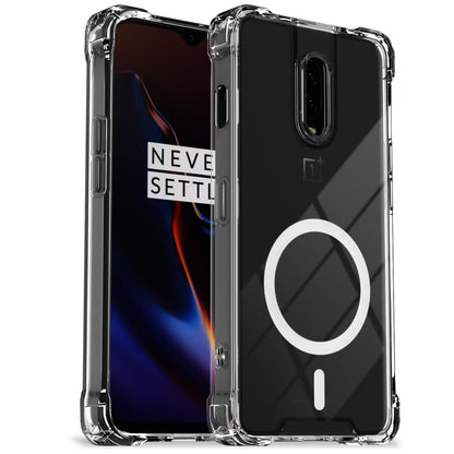 OnePlus 6T/7 mobile cover in transparent mag-safe by Pikkme