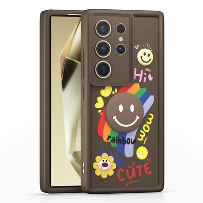 Samsung S24 Ultra 5G mobile cover in brown by Pikkme
