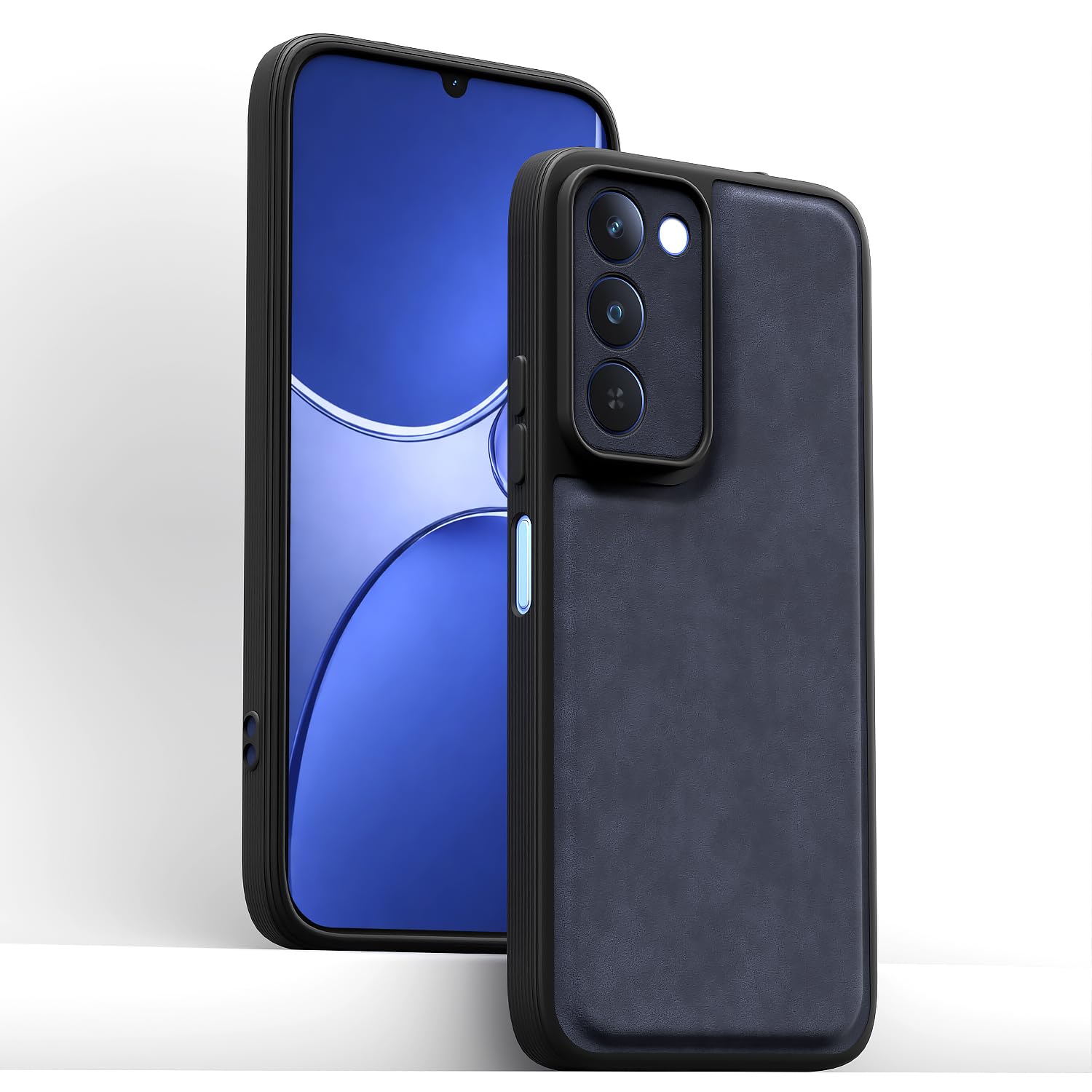 Pikkme Realme P4 Lite 5G Leather blue mobile cover – photo 2