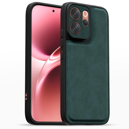 Pikkme green Leather mobile back cover for Vivo V70 5G