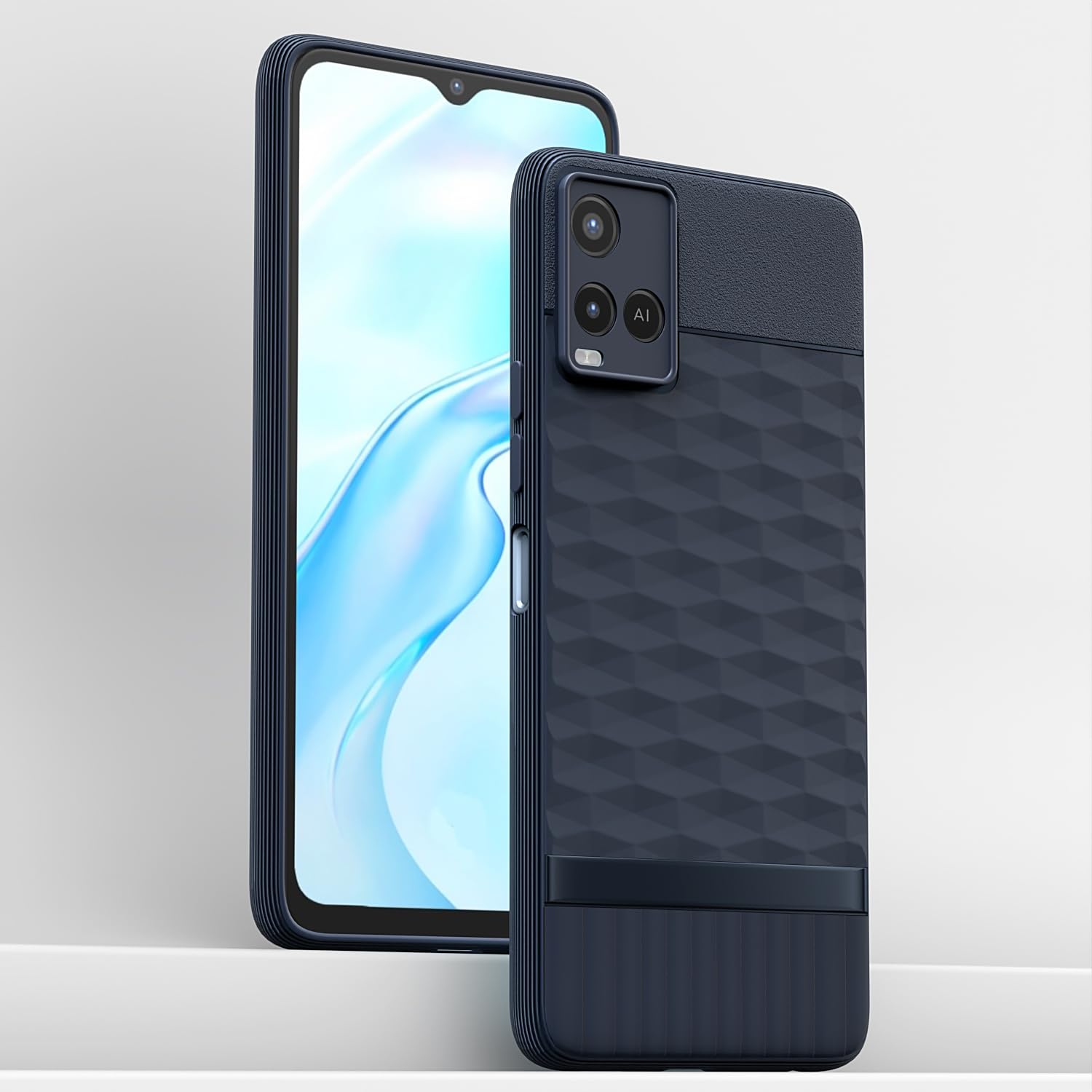 Pikkme Vivo Y21 2021 / Y33s  Gencase Back Cover (Blue)