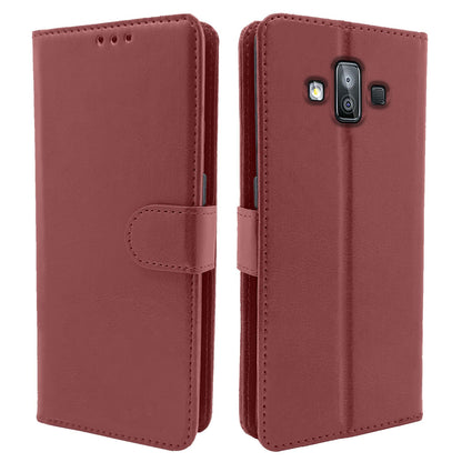Pikkme brown Wallet flip cover for Samsung J7