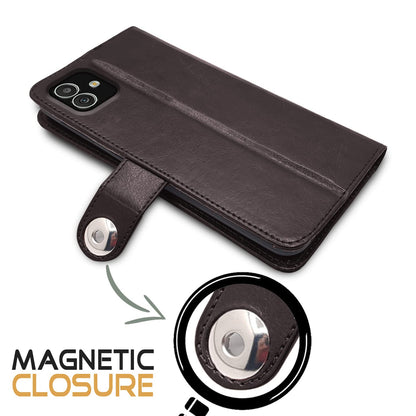 Coffee Button wallet flip cover for Samsung F14 5G – Pikkme – photo 4