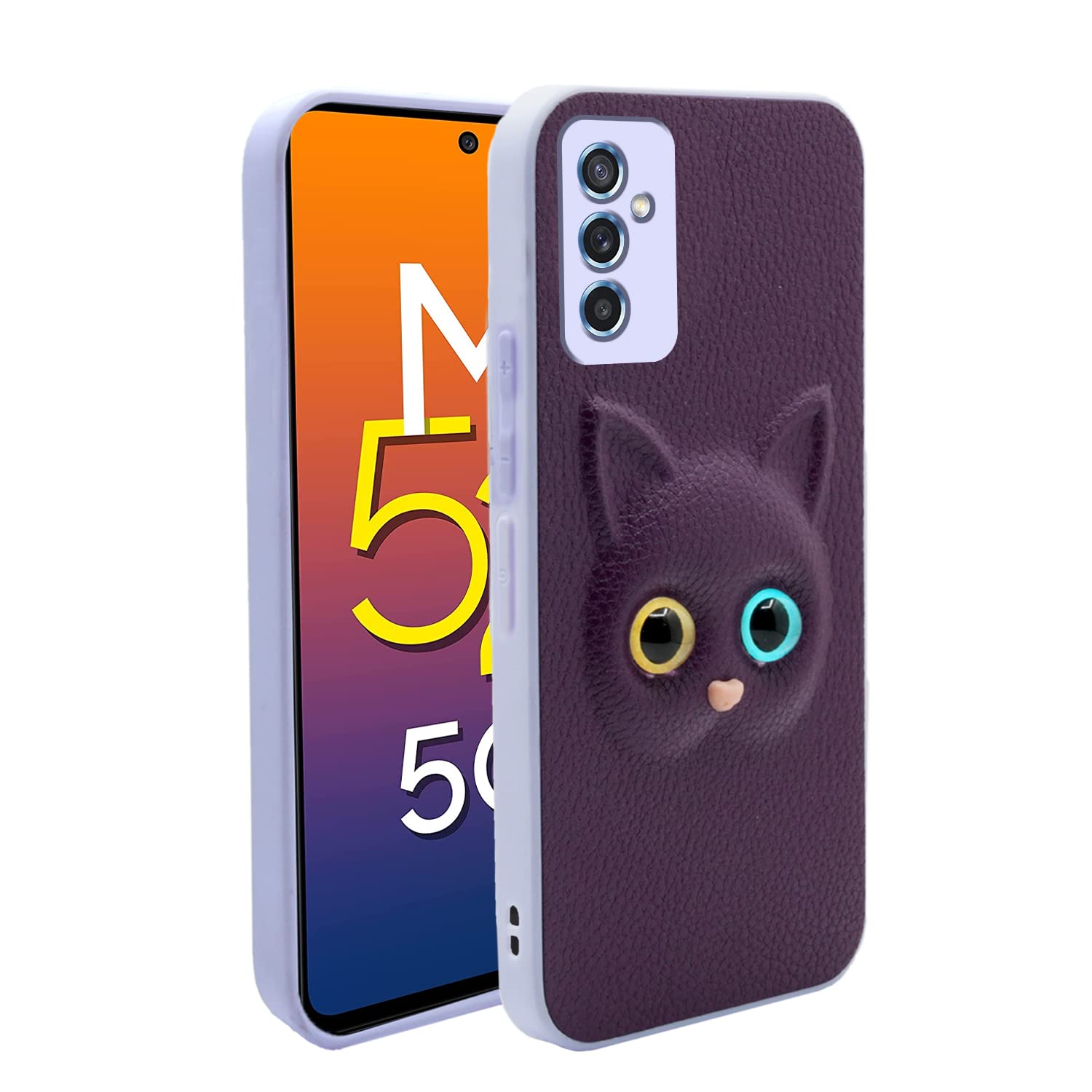 Samsung M52 5G back cover in purple by Pikkme