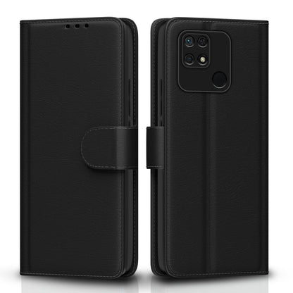 Redmi 10/10 Power mobile flip cover in black by Pikkme