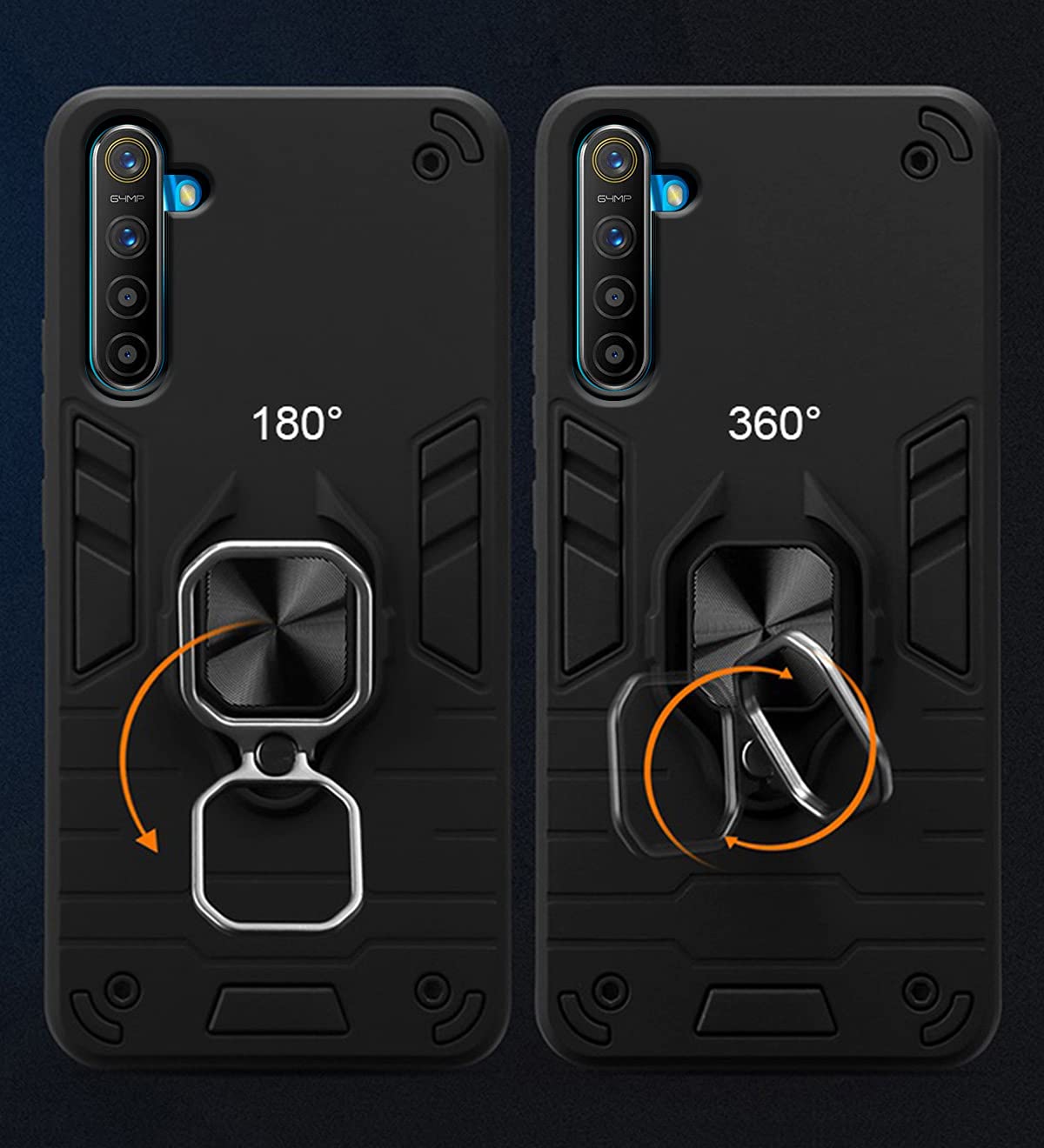 Pikkme Realme XT, Realme X2 black mobile back cover – photo 3