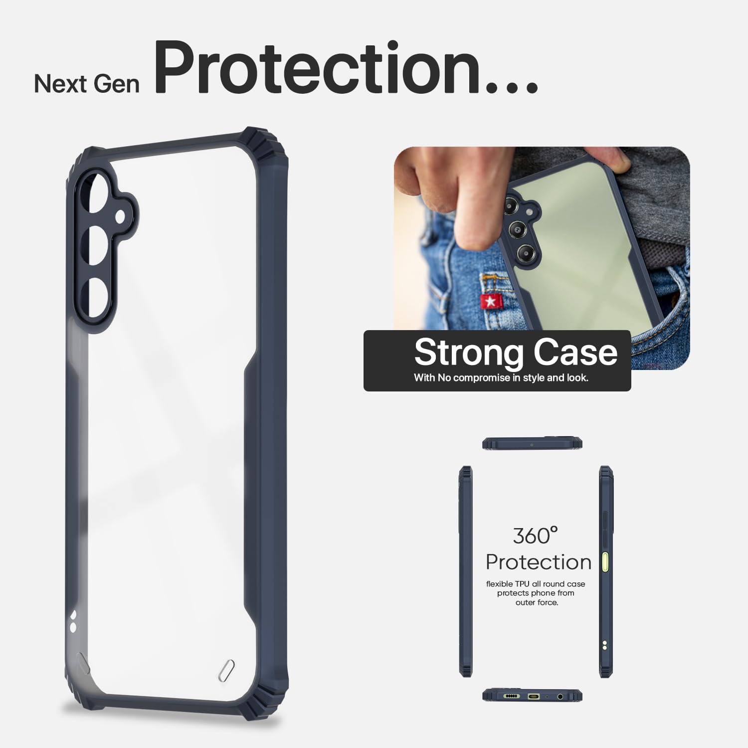 Samsung A05s back cover in blue by Pikkme – photo 6