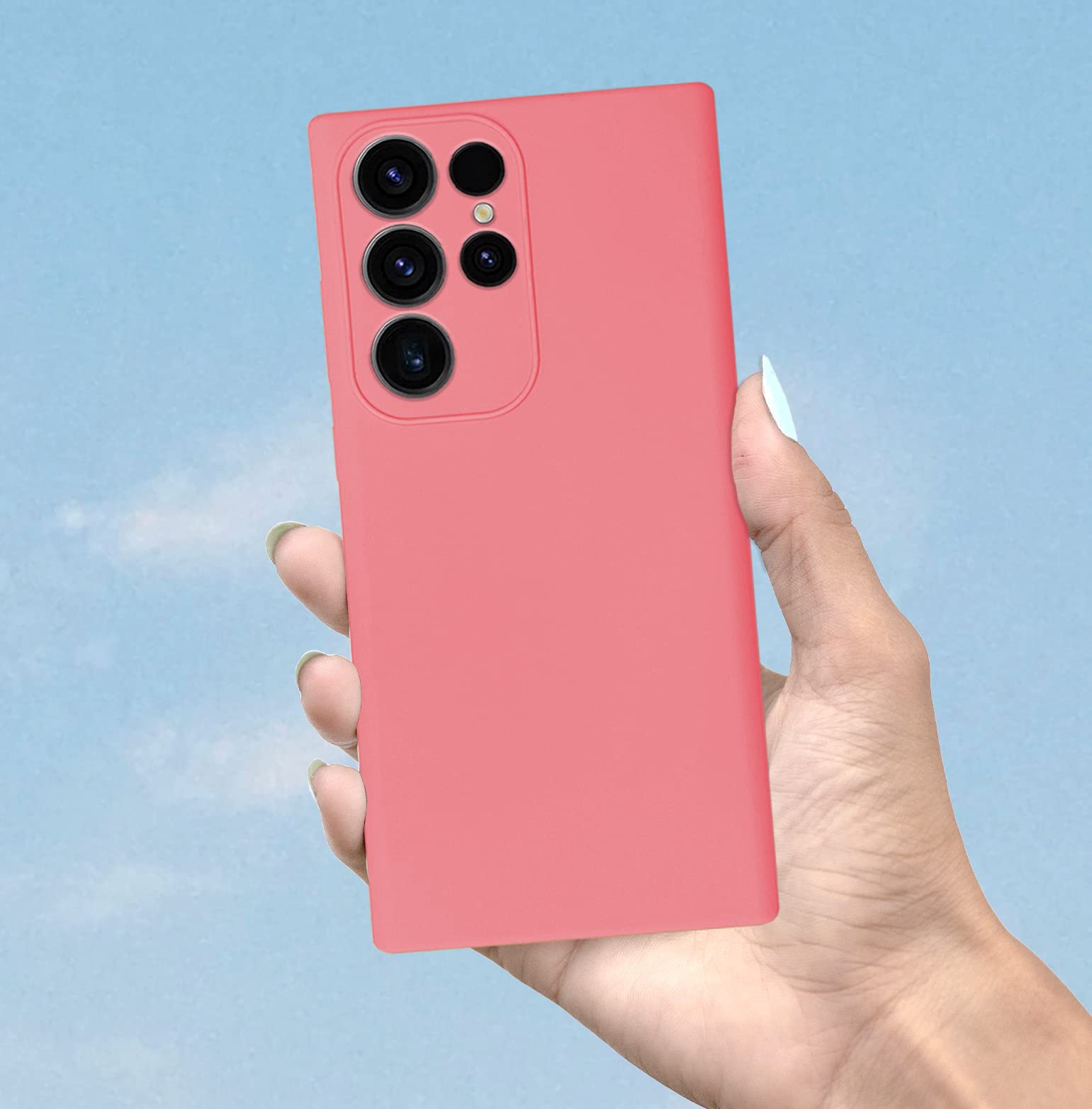 Samsung S23 Ultra 5G Soft Silicone back cover in pink by Pikkme – photo 7