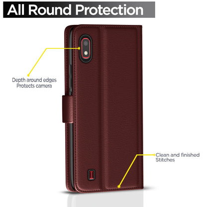 Pikkme brown flip case for Samsung A10 – photo 4