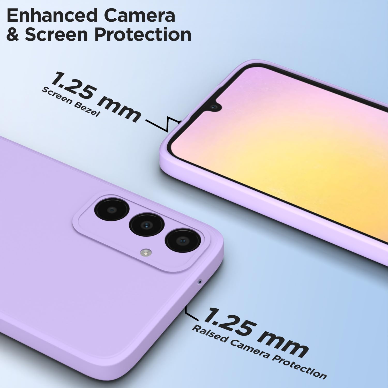 Samsung A25 5G Matte phone cover in purple by Pikkme – photo 6