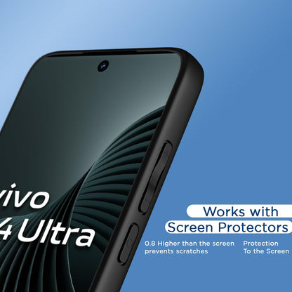 Pikkme Vivo T4 Ultra 5G Eagle 2 Shockproof Sleek Hybrid Armor Back Cover (Black)