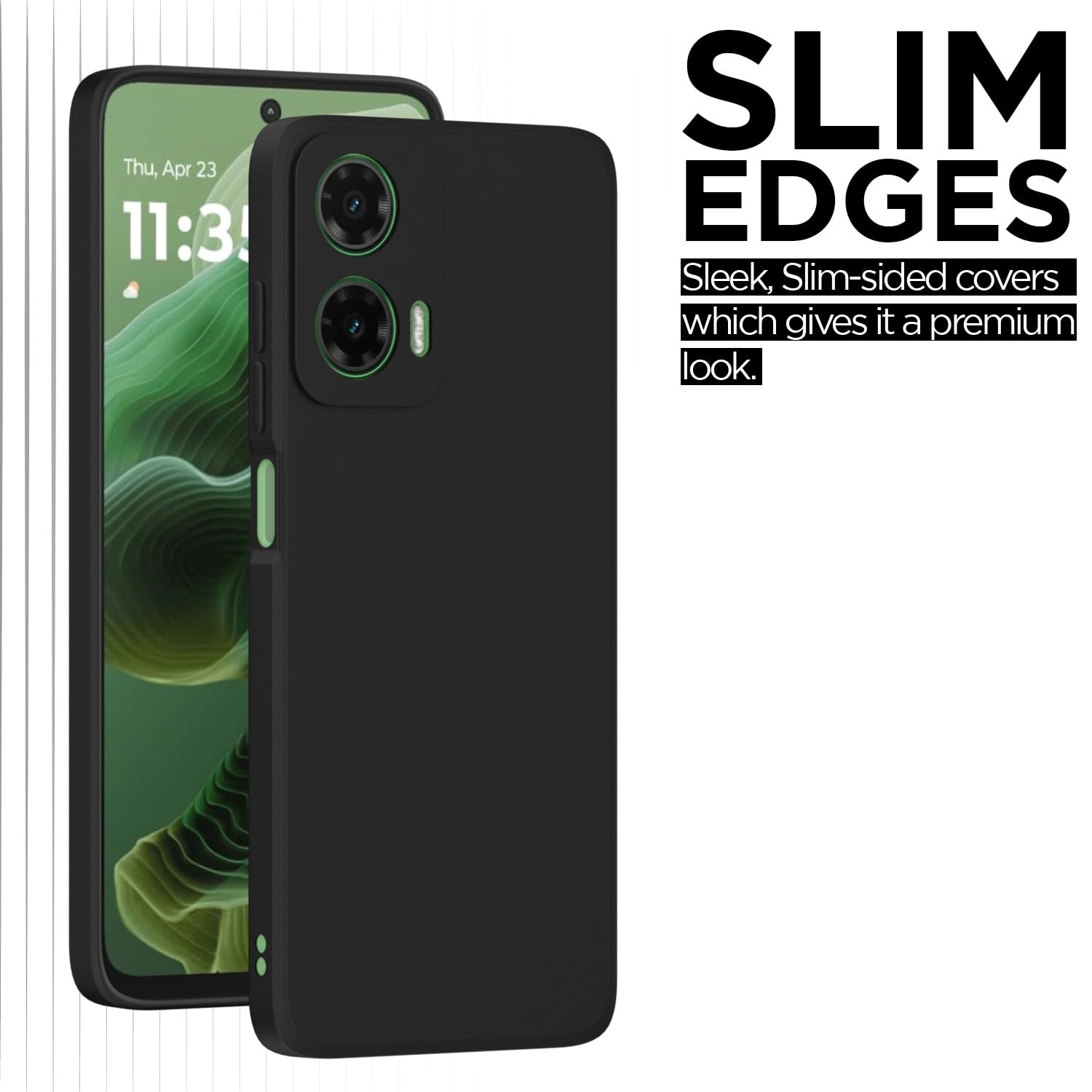 Pikkme Moto G35 5G Matte black mobile cover – photo 6