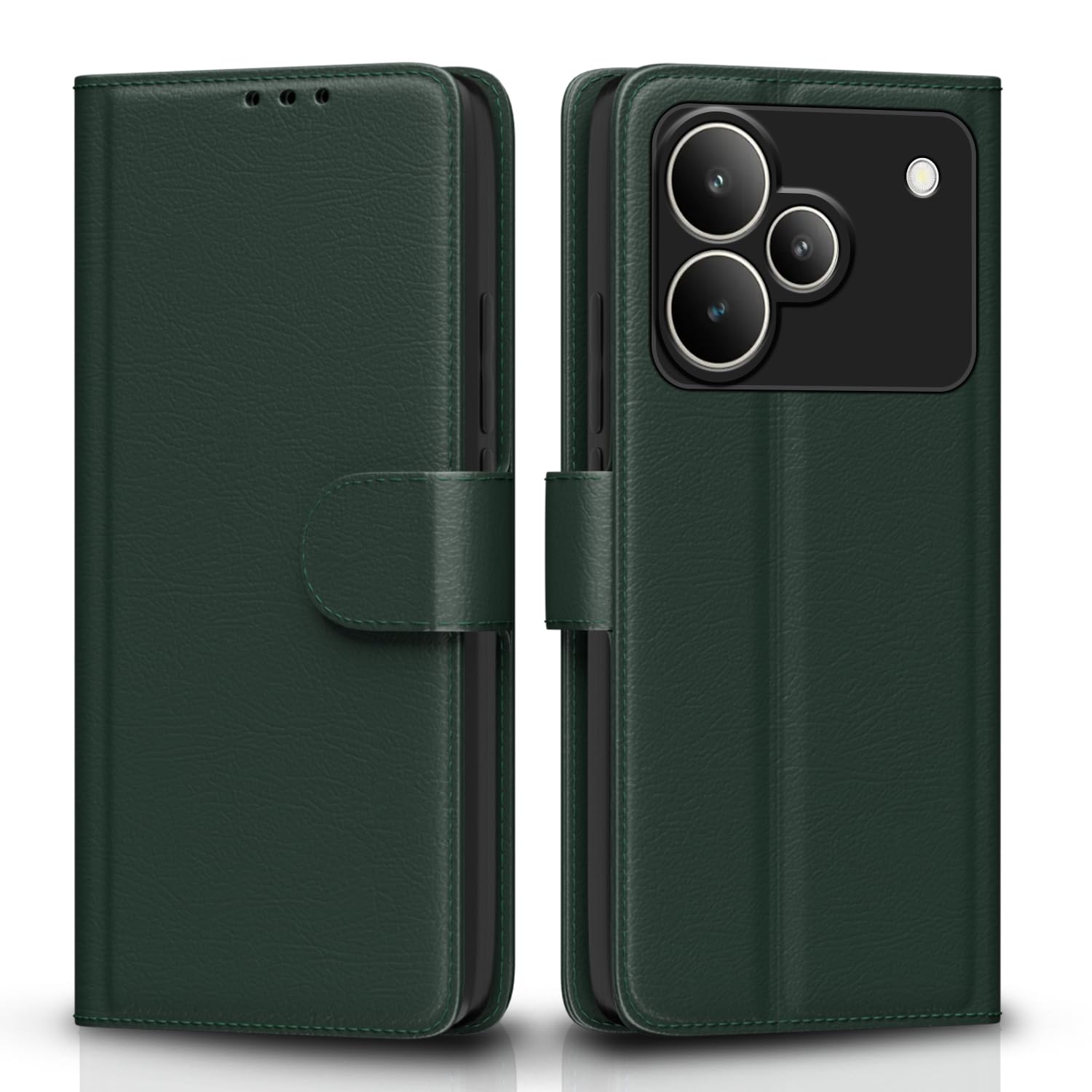 Pikkme Realme P4 5G Wallet green flip case