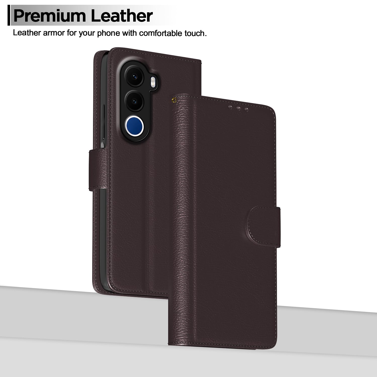 Realme C100x mobile flip cover in coffee by Pikkme – photo 2