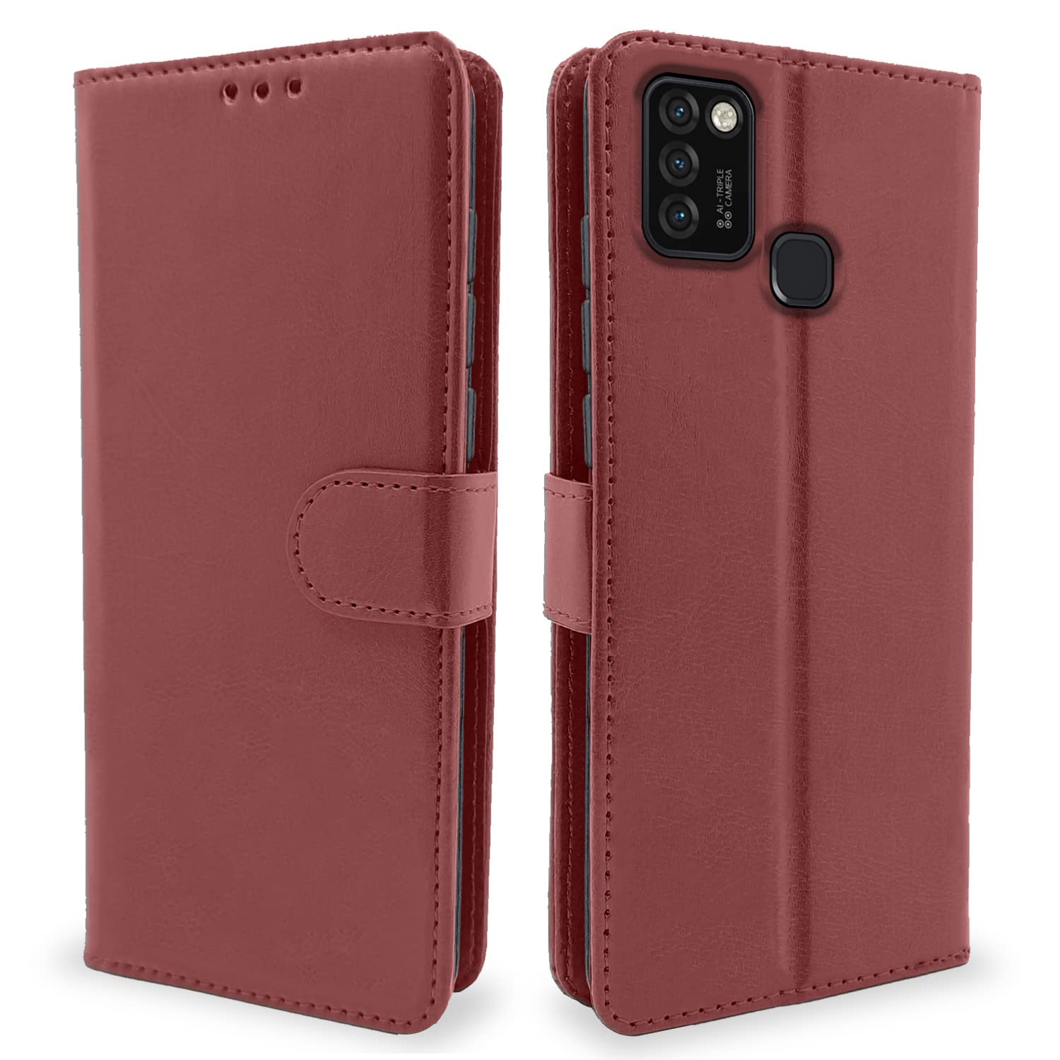 Pikkme Infinix Smart 5 Magnetic brown flip case