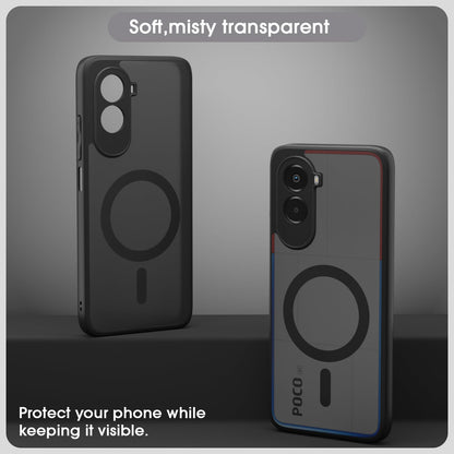 Pikkme Poco M7 Plus 5G black smoke mag-safe mobile back cover – photo 3