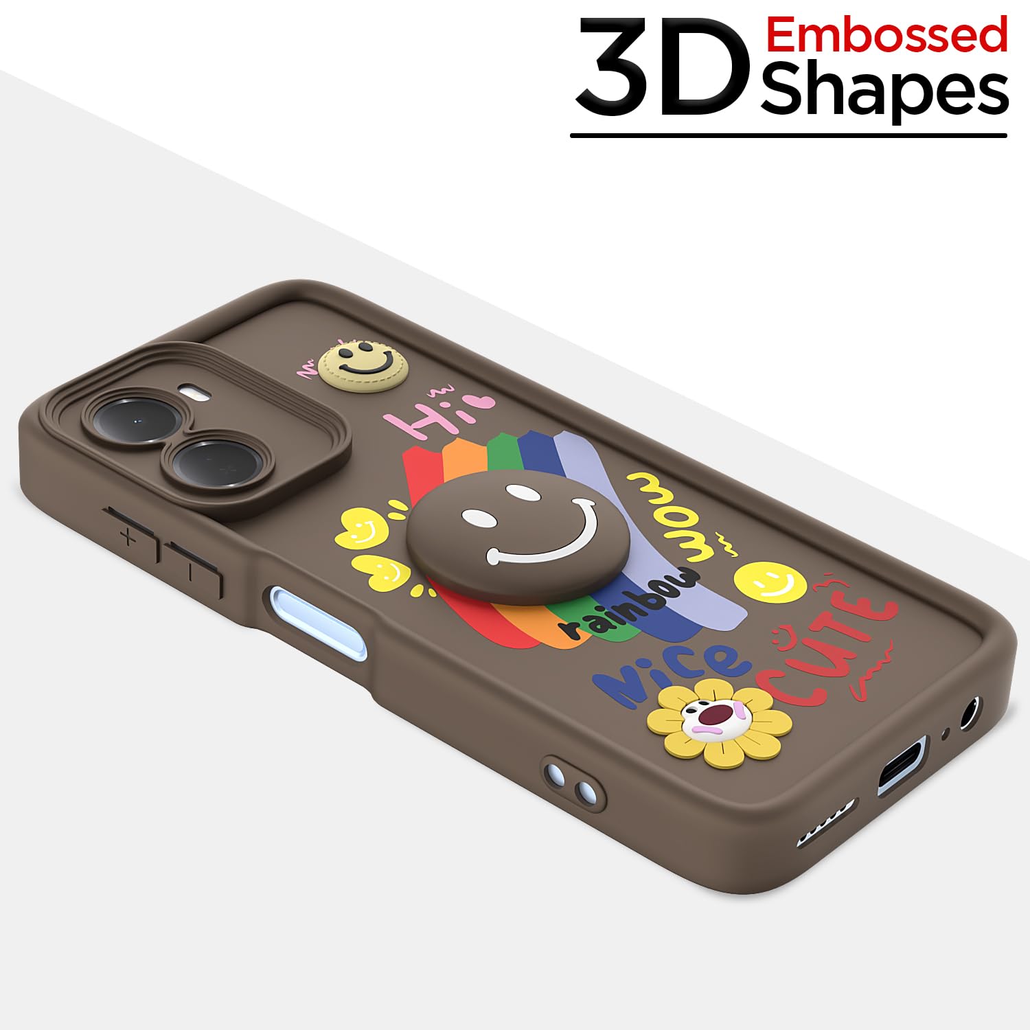 Brown back cover for Redmi 15A 5G – Pikkme – photo 3