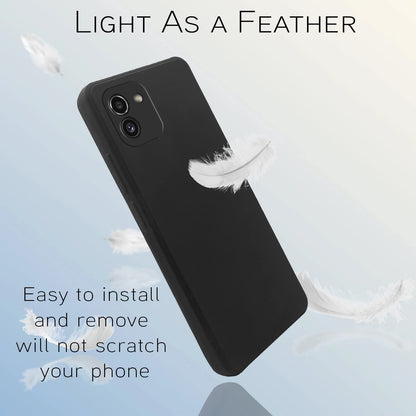 Samsung A03 Liquid Silicone mobile cover in black by Pikkme – photo 4