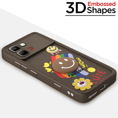 Brown Soft Silicone mobile back cover for Infinix Note Edge 5G – Pikkme – photo 3