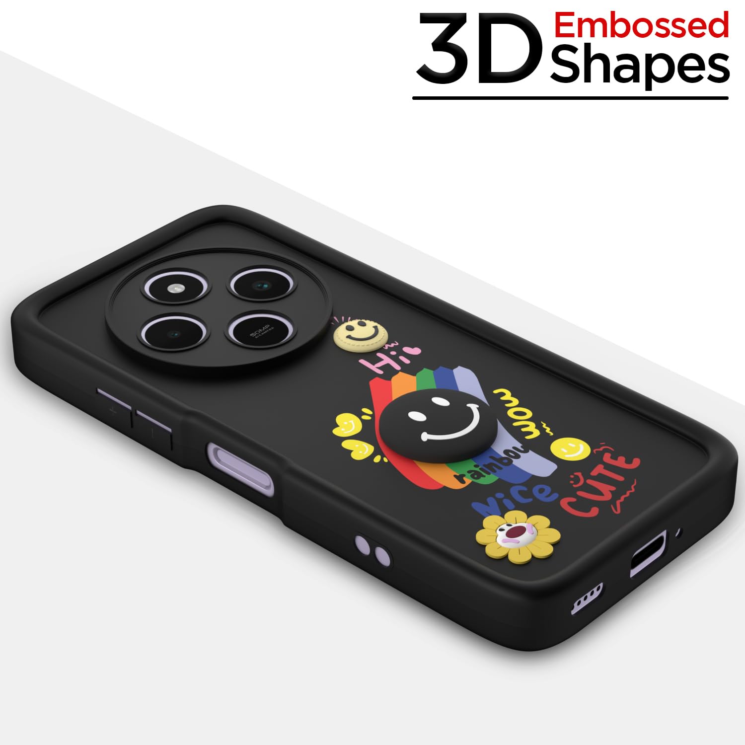 Black mobile cover for Redmi A4/14C/Poco C75 5G – Pikkme – photo 3
