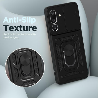 Pikkme Samsung Galaxy M36 5G D10 Tough Armor Back Cover (Blue)