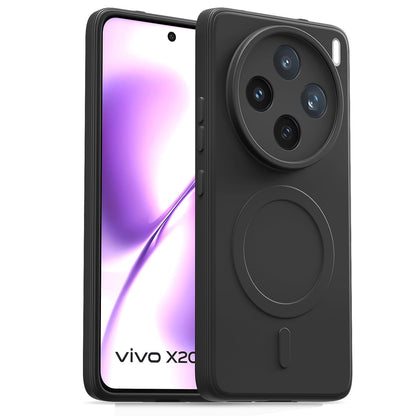 Pikkme black MagSafe mobile back cover for Vivo X200T 5G