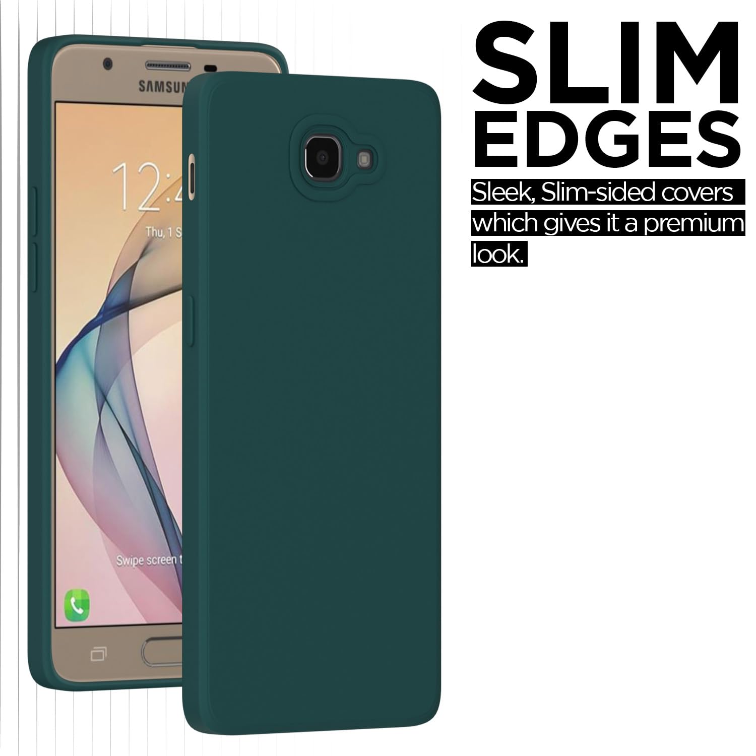 Pikkme green Liquid Silicone mobile cover for Samsung J7 Prime – photo 7