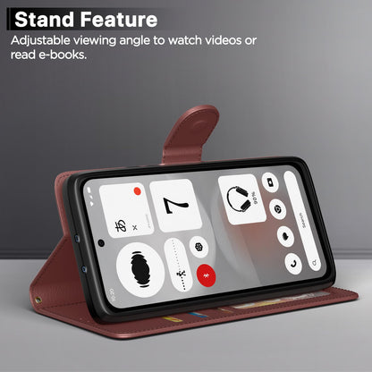 Pikkme brown flip case for Nothing Phone 4b 5G – photo 3