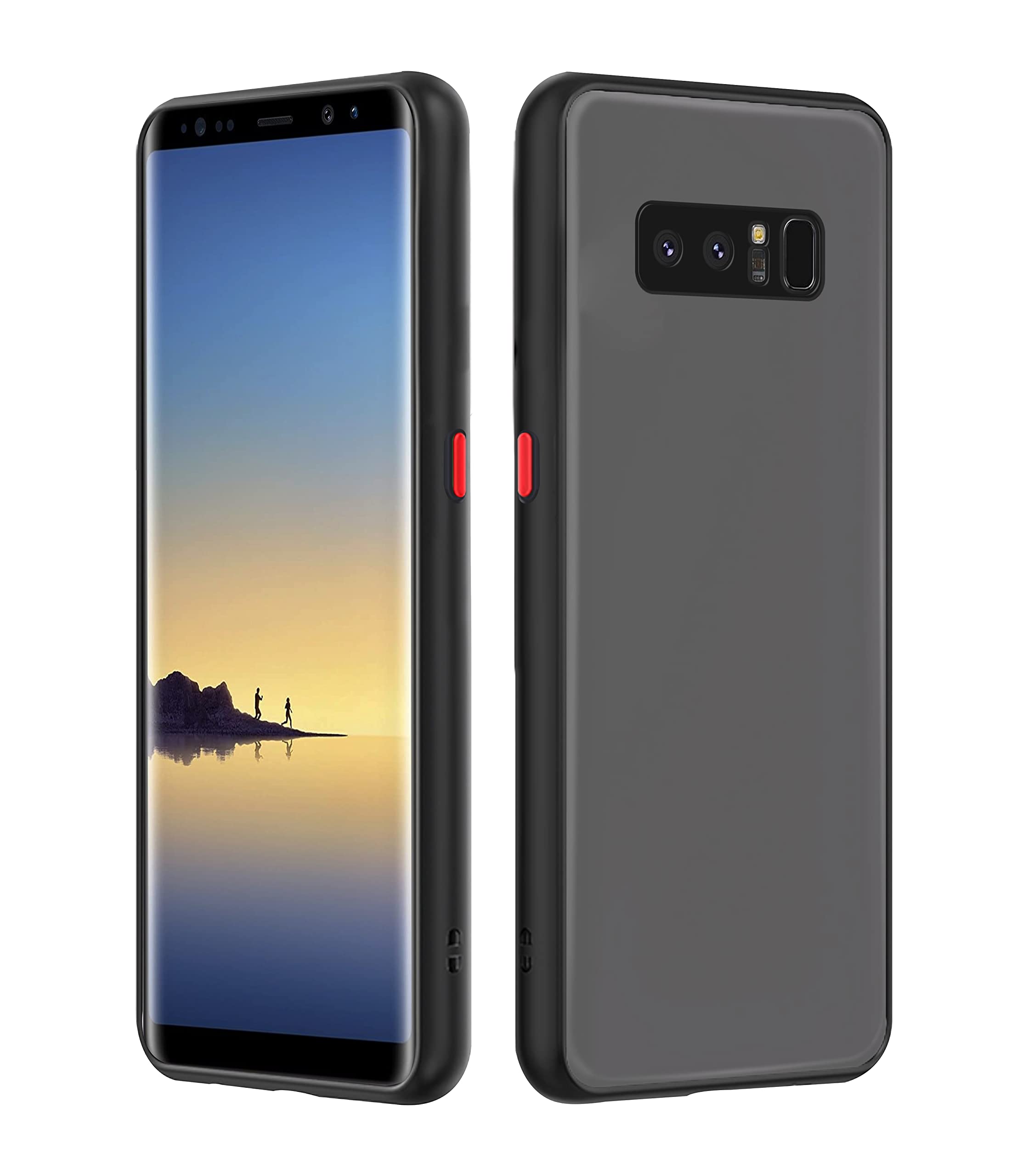 Pikkme Samsung Note 8 black back cover