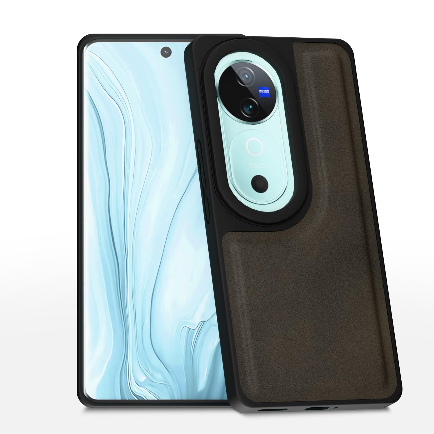 Pikkme brown phone cover for Vivo V40/V40 Pro/T3 Ultra 5G